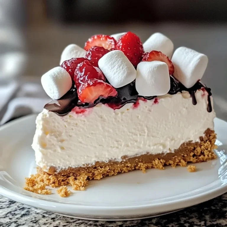 Marshmallow Whip Cheesecake : No-Bake Dream Dessert