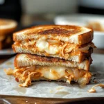 Buffalo Chicken & Onion Grilled Cheese