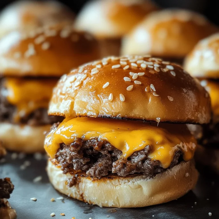 Cheddar Cheeseburger Sliders