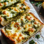 Cheesy Pesto Garlic Bread
