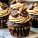 Chocolate Peanut Butter Cup Cupcakes