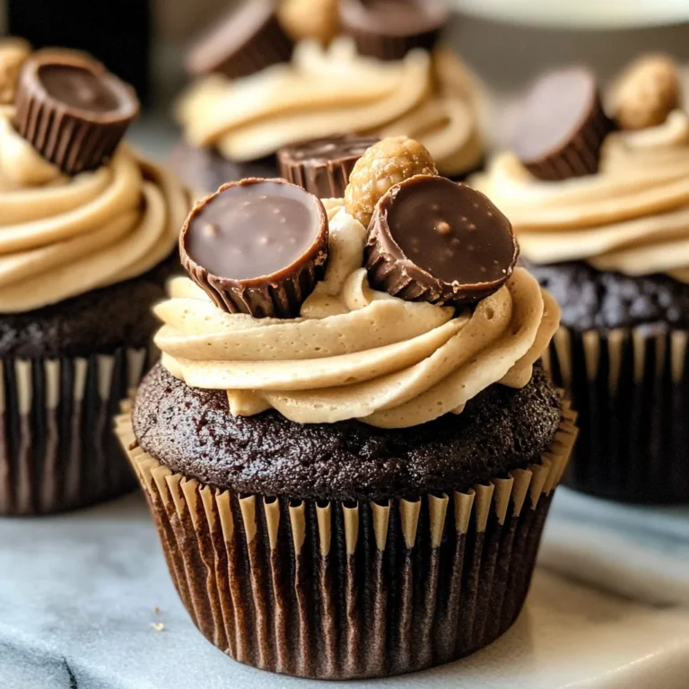 Chocolate Peanut Butter Cup Cupcakes