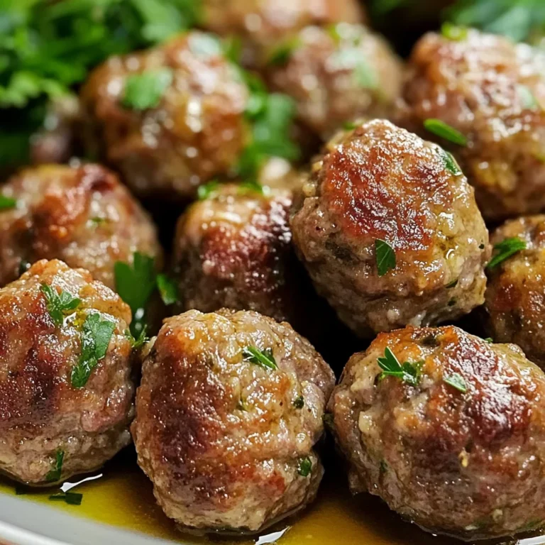Classic Oven Baked Meatballs