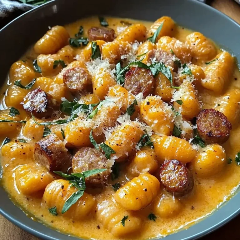 Creamy Butternut Squash Gnocchi with Sausage