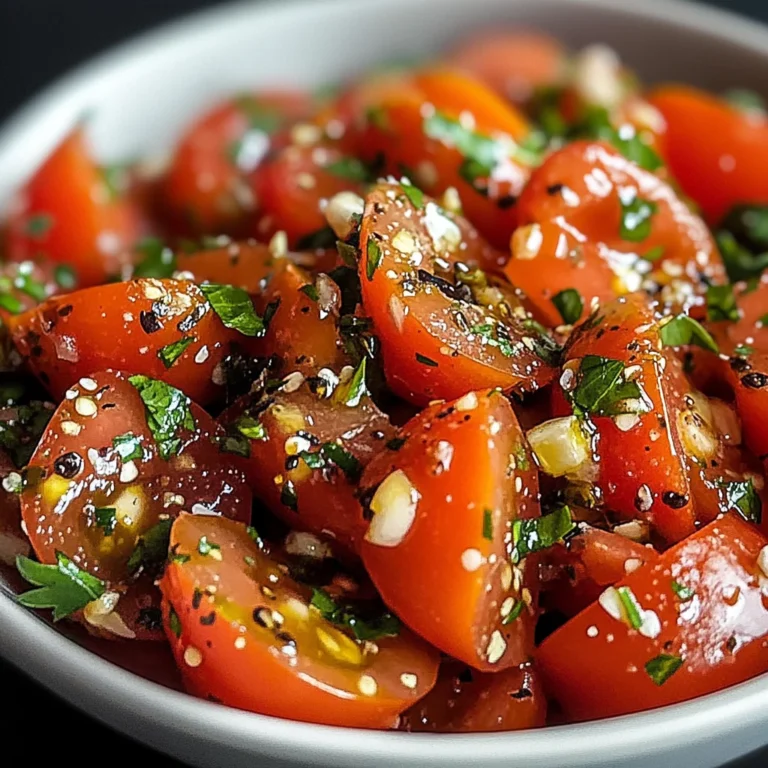 Fresh and Flavorful Tomato Garlic Salad