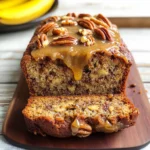 Greek Yogurt Banana Bread With Brown Sugar Pecan Glaze