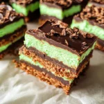 No Bake Mint Chocolate Bars