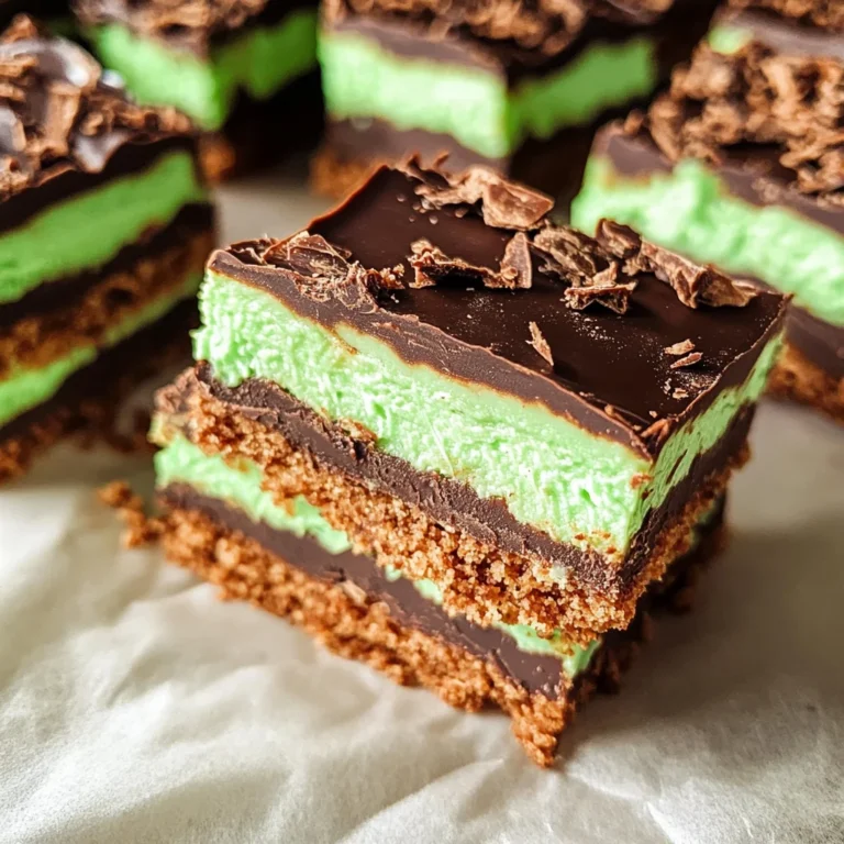 No Bake Mint Chocolate Bars