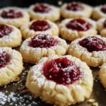 Raspberry Jam Thumbprint Cookies
