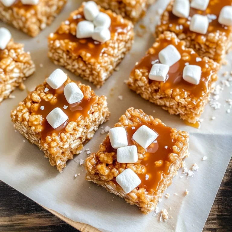 Salted Caramel Rice Krispie Treats