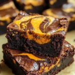 Swirled Pumpkin Brownies