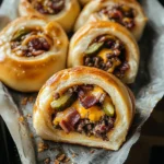Turkey Bacon Cheeseburger Rolls