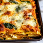 Vegetarian Pumpkin Spinach Lasagna