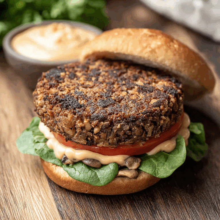 Mushroom Veggie Burgers