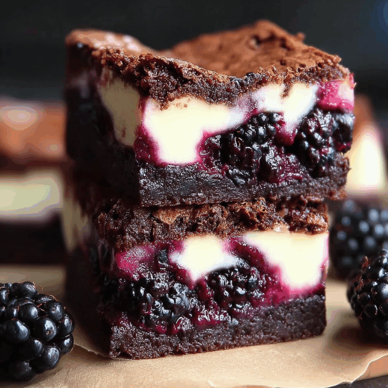 Blackberry Cheesecake Brownies