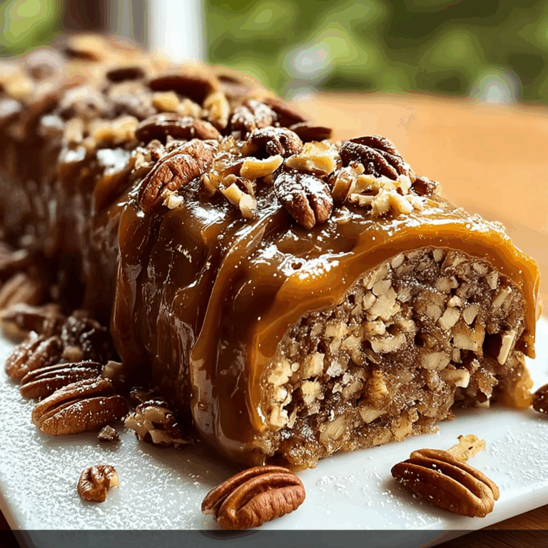 Nana’s 3-Ingredient Pecan Log