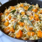 Cheesy Butternut Squash Orzo