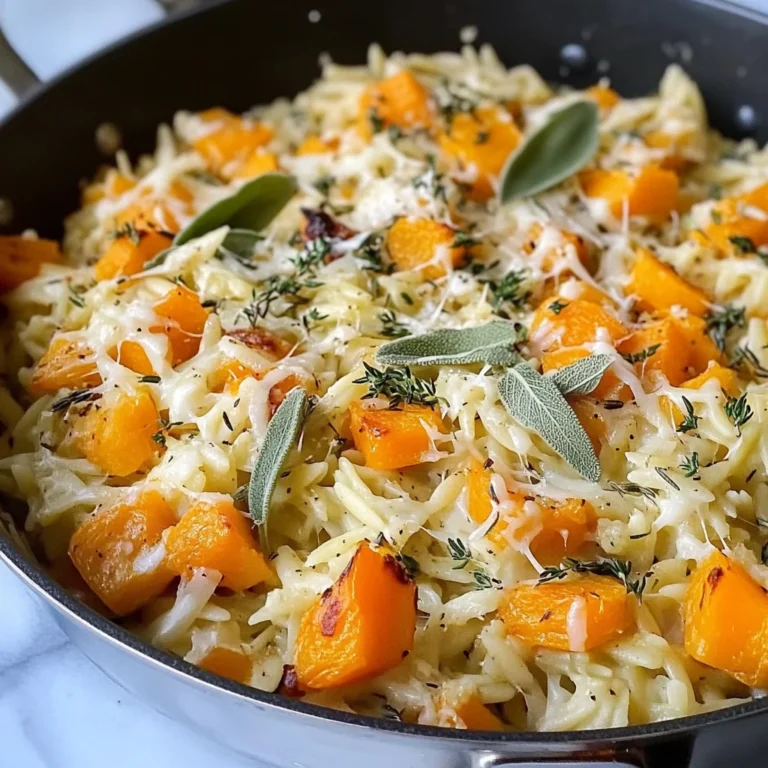Cheesy Butternut Squash Orzo