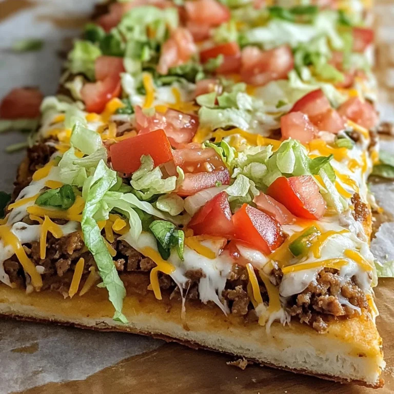 Easy Crescent Roll Taco Pizza - Alrightwithme