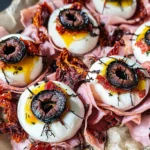 Halloween Antipasto Eyeballs Appetizer