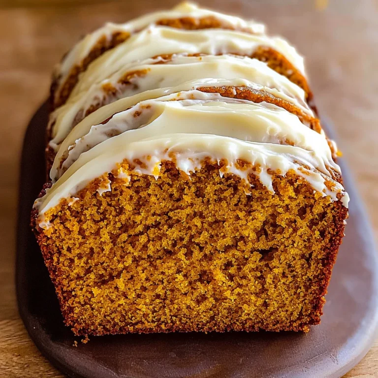 Pumpkin Bread with Cream Cheese Frosting Recipe