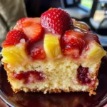 Strawberry Pineapple Pound Cake