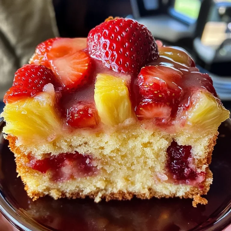 Strawberry Pineapple Pound Cake