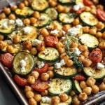 Zucchini & Chickpea Bake with Feta